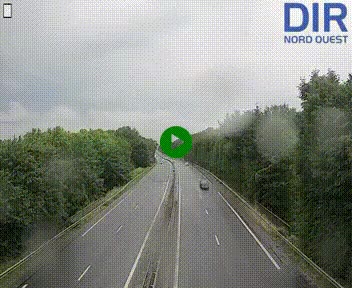 Webcam sur le périphérique de Caen (N814) à l'est de la ville, à Mondeville hauteur de la sortie 2, Presqu'île-Rives de l'Orne, au bout de l'autoroute A13