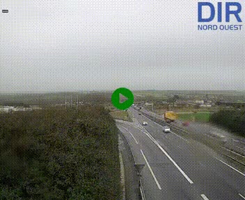 Webcam au début de l'A84 sur le périphérique Ouest de Caen (N814) à hauteur de la sortie 9, Porte de Bretagne