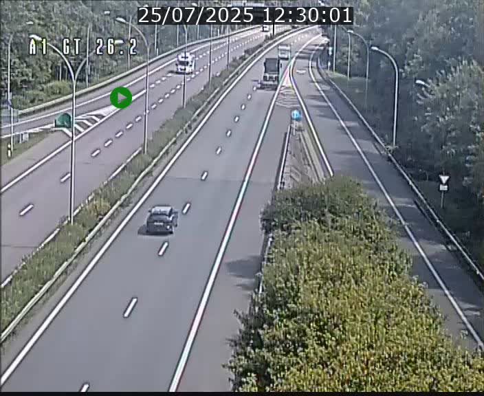 Traffic live webcam Luxembourg Grevenmacher - A1 direction Allemagne - BK 26.2