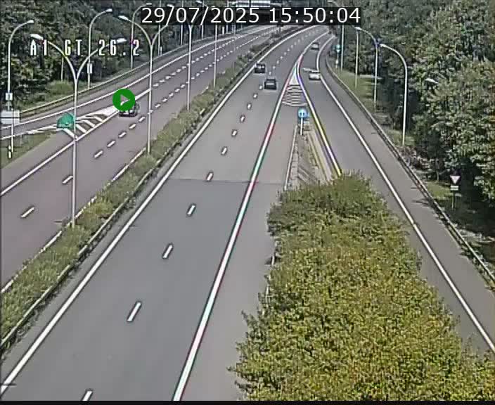 Traffic live webcam Luxembourg Grevenmacher - A1 direction Allemagne - BK 26.2