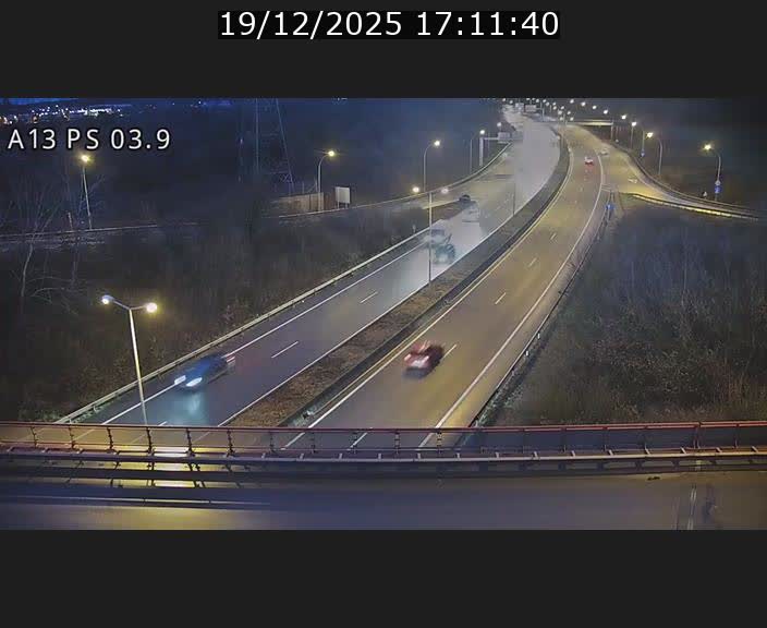 Traffic live webcam Luxembourg Differdange - A13 direction Esch-sur-Alzette - BK 3.9