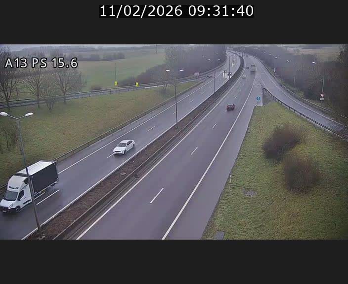 Traffic live webcam Luxembourg Kayl - A13 direction Dudelange - BK 15.6