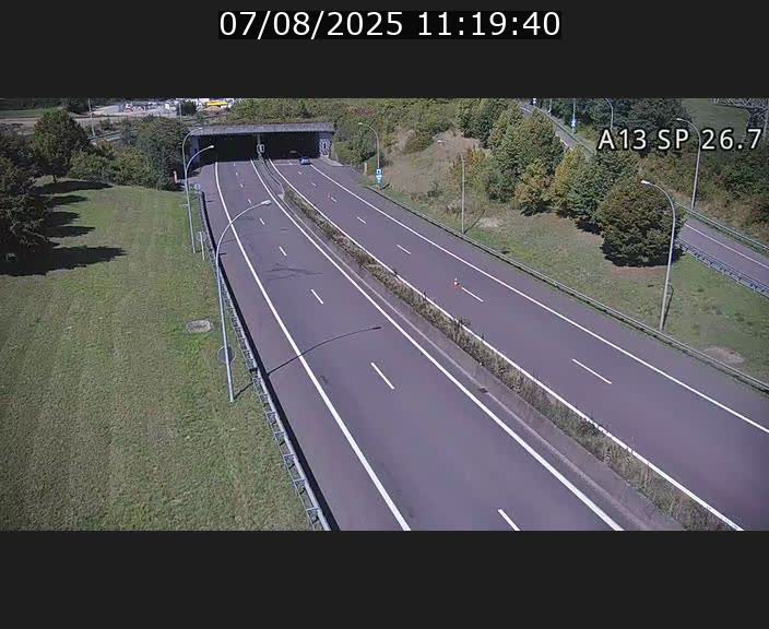 Traffic live webcam Luxembourg Frisange - A13 direction Luxembourg-ville - BK 26.7