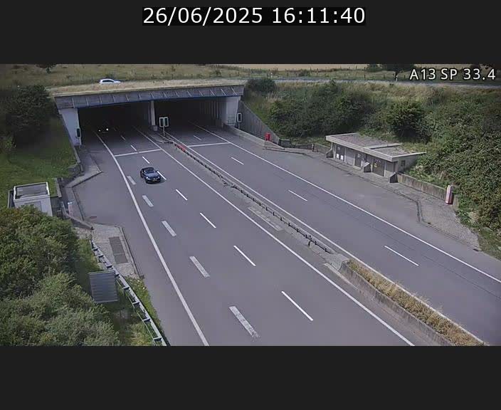 Webcam trafic sur A13 à hauteur d'Altwies en direction de Mondorf-les-bains et en provenance de l'Allemagne