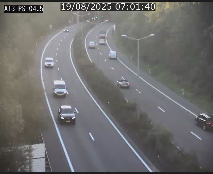 Traffic live webcam Luxembourg Differdange - A13 direction Esch-sur-Alzette - BK 4.5