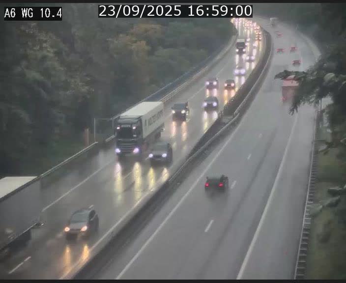 Traffic live webcam Luxembourg Mamer - A6 - BK 10.4 - direction Luxembourg/France/Allemagne