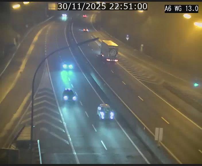 Traffic live webcam Luxembourg Mamer - A6 - BK 13 - direction Luxembourg/France/Allemagne