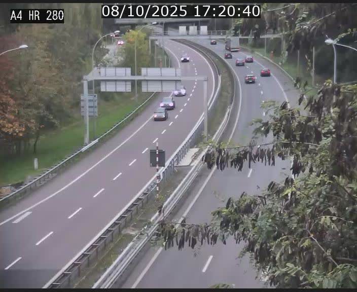 Webcam traffic A4 Luxembourg - BK 0.2 - P+R Bouillon (direction Luxembourg)