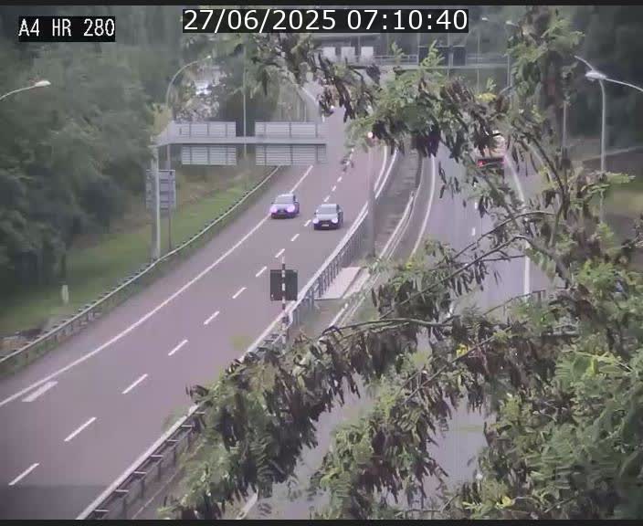 Webcam traffic A4 Luxembourg - BK 0.2 - P+R Bouillon (direction Luxembourg)