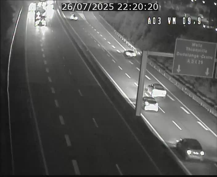 Webcam Autoroute à la Croix de Bettembourg - A3 - BK 9.9 - direction France