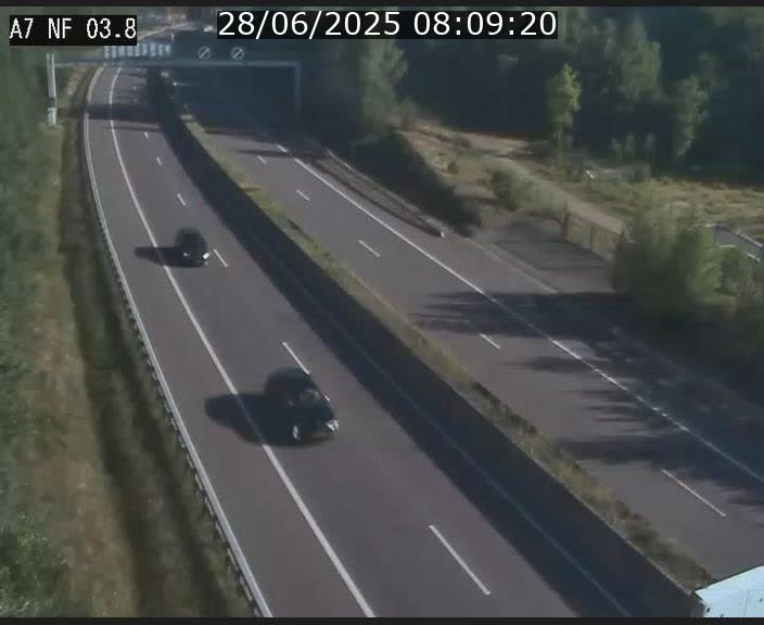 Webcam autoroute A7 au Luxembourg à la sortie du Tunnel Stafelter vers le Nord