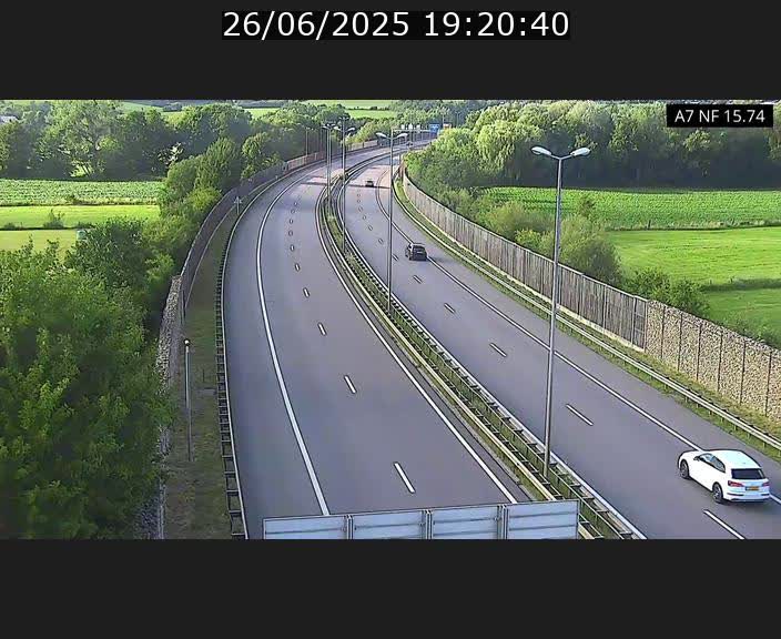 Caméra trafic Luxembourg - A7, Tunnel Mersch, entrée nord, direction Lorentzweiler