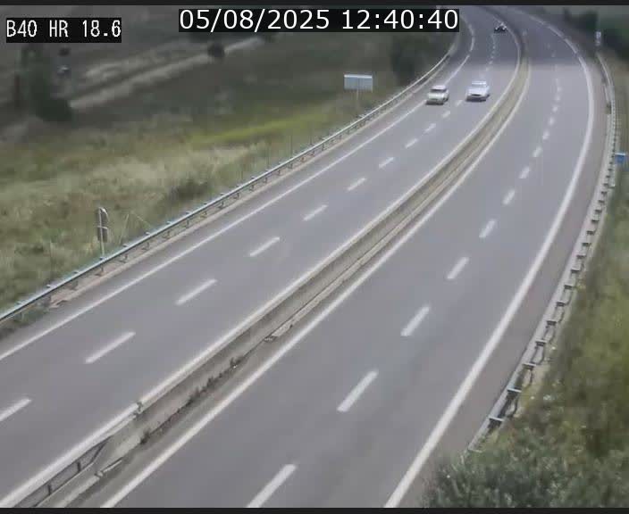Webcam sur la route de liaison entre Micheville et Esch-Belval à la frontière entre le Luxembourg et la France. Vue orientée vers la Lorraine.