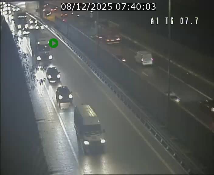 Traffic live webcam Luxembourg Kirchberg - A1 direction Luxembourg-ville - BK 7.7