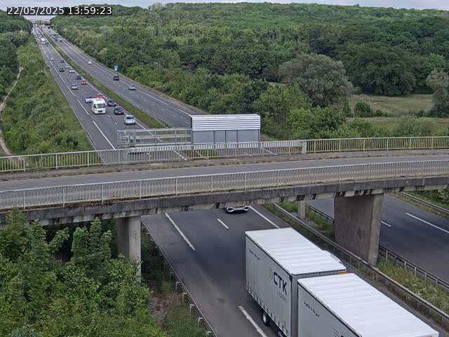 Caméra autoroute France - A31, Zoufftgen direction Luxembourg-ville, à la frontière entre la France et le Luxembourg