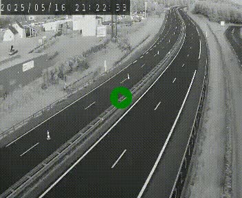 Caméra autoroute A75 à hauteur du col du rocher blanc en direction de Montpellier