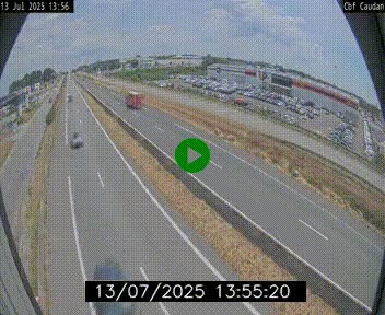 Webcam sur la N165 à hauteur de Caudan, dans le Morbihan.