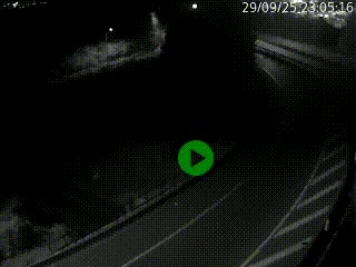 Caméra autoroute à la jonction entre l'A7 et la D301 (Boulevard urbain Sud de Lyon) à Feyzin, au sud de Lyon. Vue orientée vers Mions