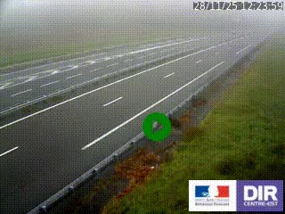Webcam autoroute sur l'A77 à hauteur de Pouilly-sur-Loire en direction de Nevers