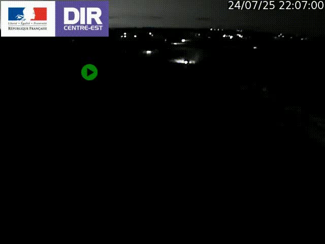Webcam sur le contournement de Valence, sur la Nationale 7, caméra orientée vers Lyon