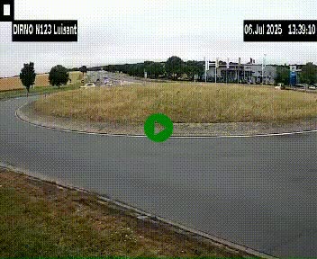 Webcam en périphérie de Chartres sur la N123, à hauteur de Luisant. Vue orientée vers Chartres