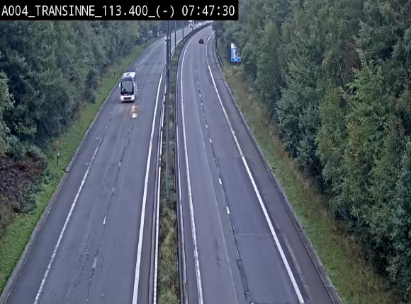 Caméra trafic E411 (A4) - Transinne direction Namur - BK 113.425
