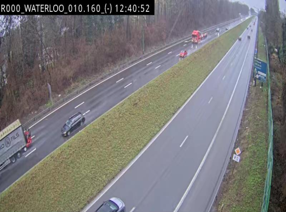 Webcam autoroute Belgique - Waterloo - R0 (ring de Bruxelles) - BK 12.3