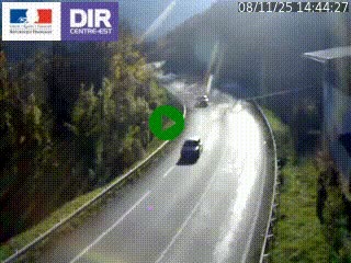 Caméra trafic sur la N90 à Bourg-Saint-Maurice, en provenance d'Aoste et en direction d'Albertville