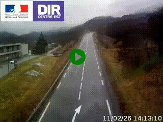 Web cam sur la N90 à Aime, en provenance de Bourg-Saint-Maurice et en direction d'Albertville