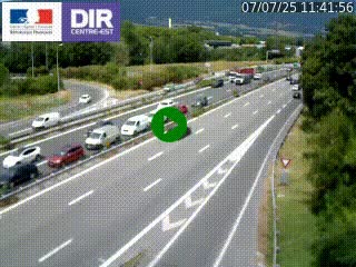 Caméra routière à hauteur de la sortie 15 Chambéry-centre au PK 4,103 en direction d'Albertville