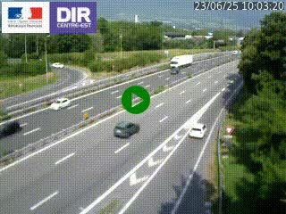 Caméra routière à hauteur de la sortie 15 Chambéry-centre au PK 4,103 en direction d'Albertville