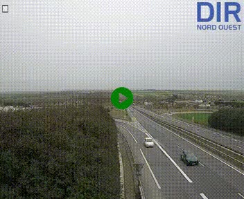 Webcam au début de l'A84 sur le périphérique Ouest de Caen (N814) à hauteur de la sortie 9, Porte de Bretagne