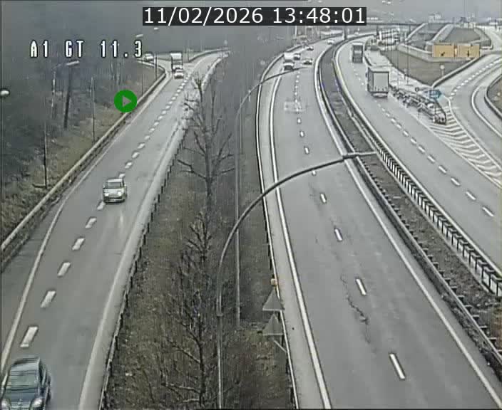 Traffic live webcam Luxembourg Senningerberg - A1 direction Allemagne - BK 11.3
