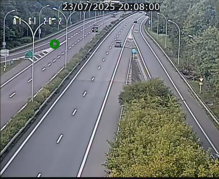 Traffic live webcam Luxembourg Grevenmacher - A1 direction Allemagne - BK 26.2