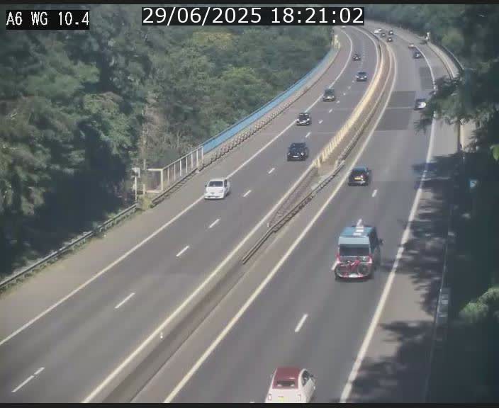 Traffic live webcam Luxembourg Mamer - A6 - BK 10.4 - direction Luxembourg/France/Allemagne