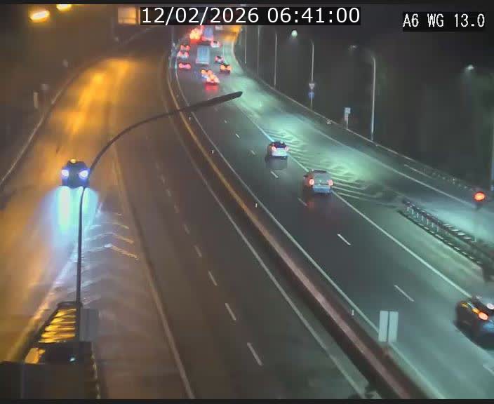 Traffic live webcam Luxembourg Mamer - A6 - BK 13 - direction Luxembourg/France/Allemagne