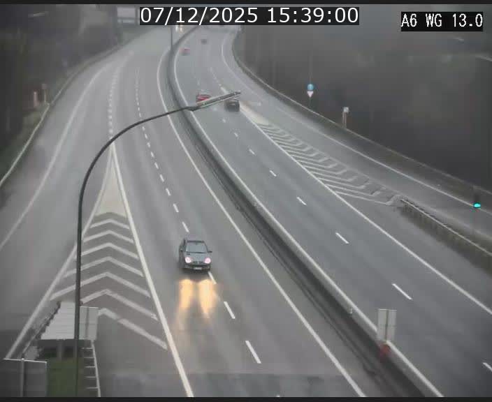 Traffic live webcam Luxembourg Mamer - A6 - BK 13 - direction Luxembourg/France/Allemagne