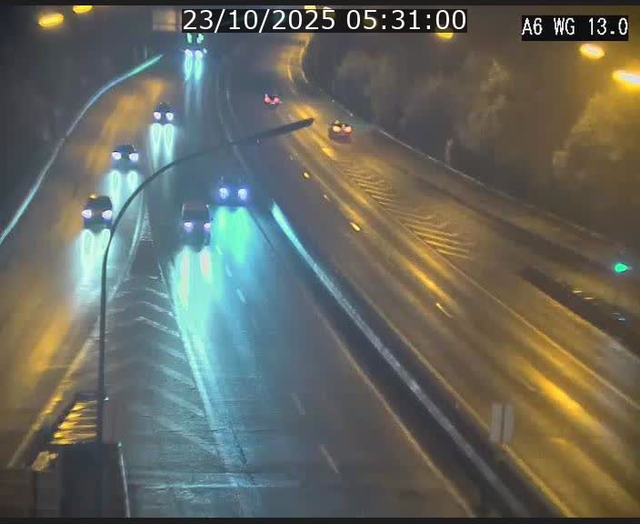 Traffic live webcam Luxembourg Mamer - A6 - BK 13 - direction Luxembourg/France/Allemagne