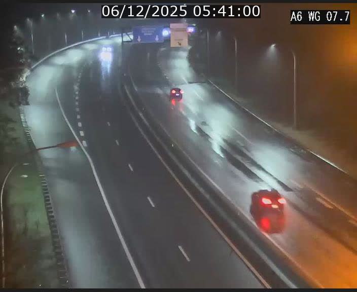 Traffic live webcam Luxembourg - Bridel - A6 - BK 7.7 - direction Belgique