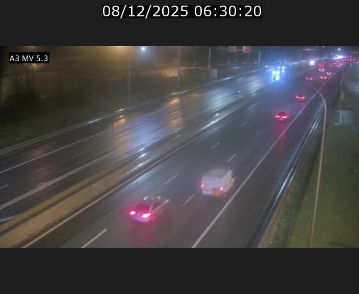 Webcam à l'Aire de Berchem au Luxembourg sur l'A3. Vue orientée vers la France