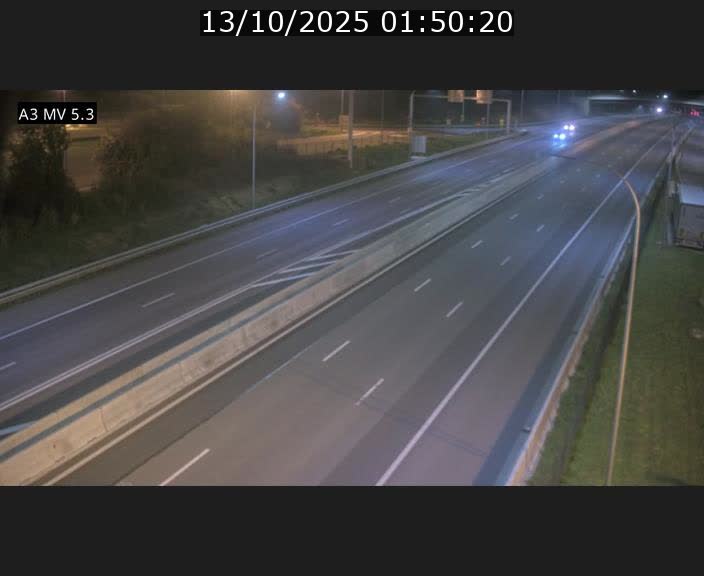 Webcam à l'Aire de Berchem au Luxembourg sur l'A3. Vue orientée vers la France