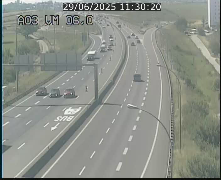 Traffic live webcam Luxembourg Aire de Berchem - A3 - BK 6 - direction France