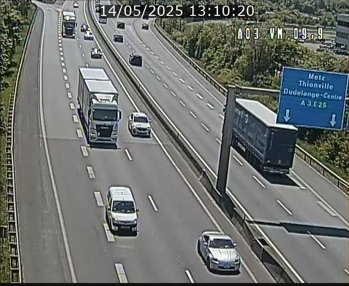 Webcam Autoroute à la Croix de Bettembourg - A3 - BK 9.9 - direction France