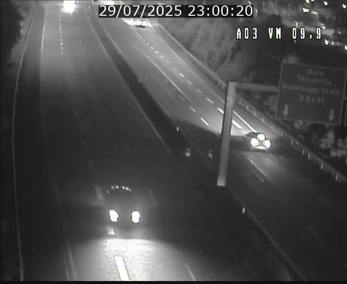 Webcam Autoroute à la Croix de Bettembourg - A3 - BK 9.9 - direction France