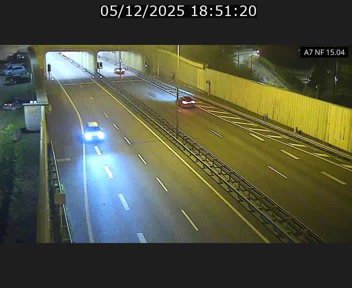 Caméra trafic Luxembourg - A7, Tunnel Mersch, entrée sud, direction Ettelbruck