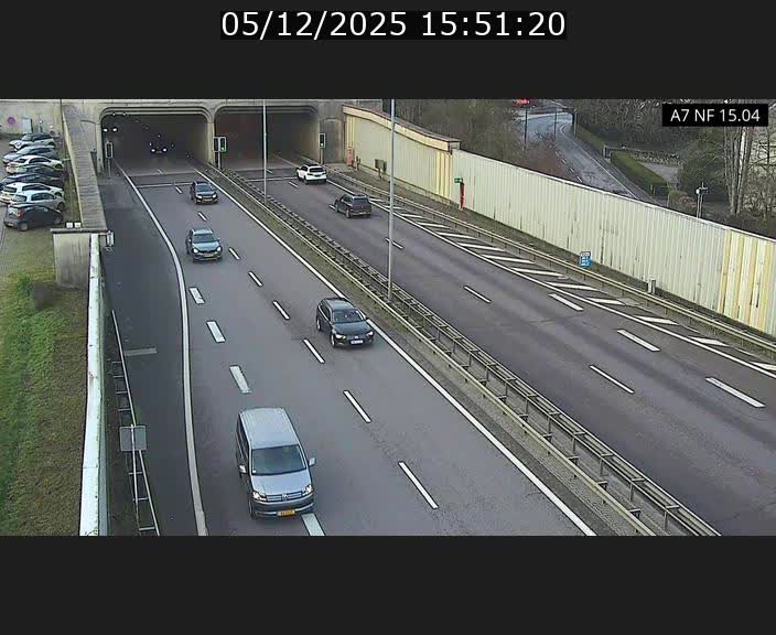 Caméra trafic Luxembourg - A7, Tunnel Mersch, entrée sud, direction Ettelbruck