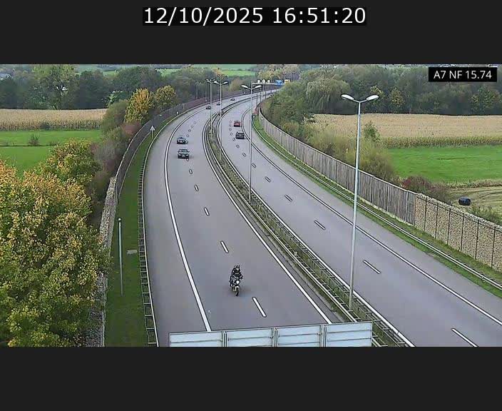 Caméra trafic Luxembourg - A7, Tunnel Mersch, entrée nord, direction Lorentzweiler
