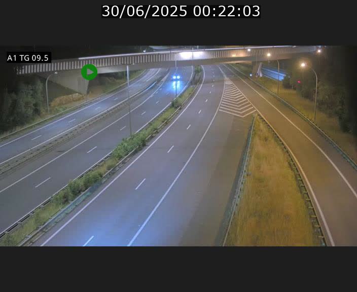 Traffic live webcam Luxembourg Jonction Grünewald - A1 direction Luxembourg-ville - BK 9.5
