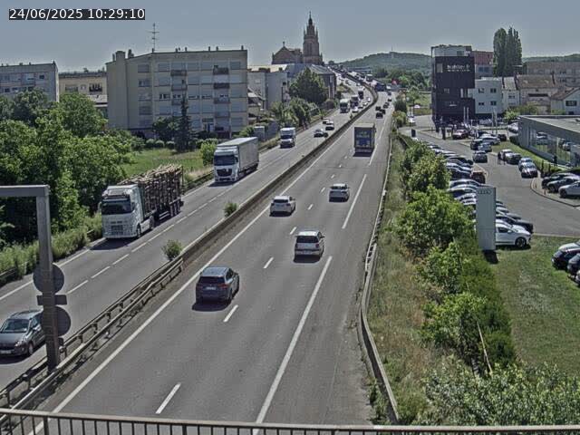 Caméra autoroute France - A31, Thionville direction Metz