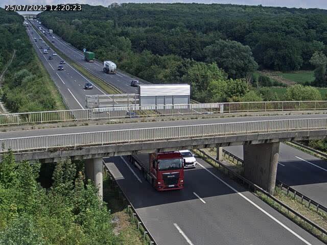 Caméra autoroute France - A31, Zoufftgen direction Luxembourg-ville, à la frontière entre la France et le Luxembourg